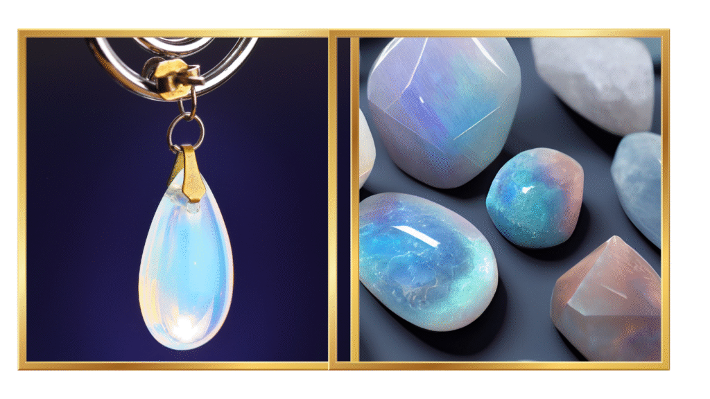 moonstone gemstone with soft natural light
