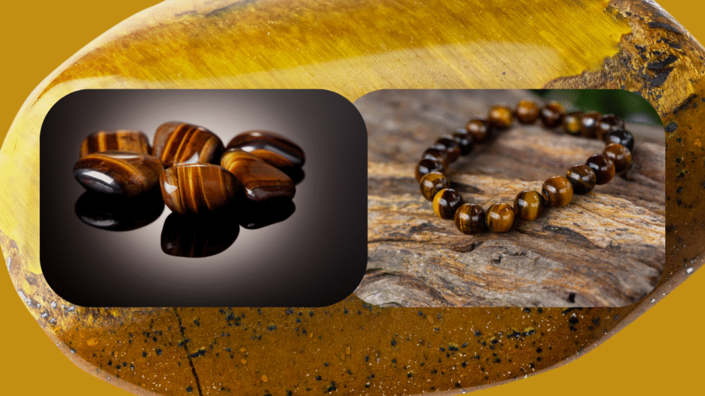 tiger eye crystal for grounding practice

